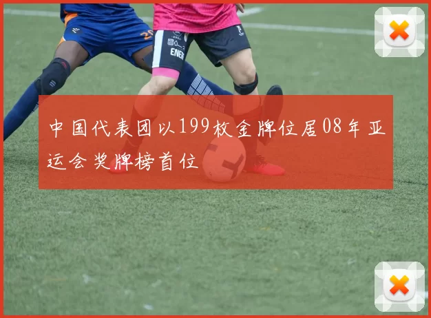 中国代表团以199枚金牌位居08年亚运会奖牌榜首位